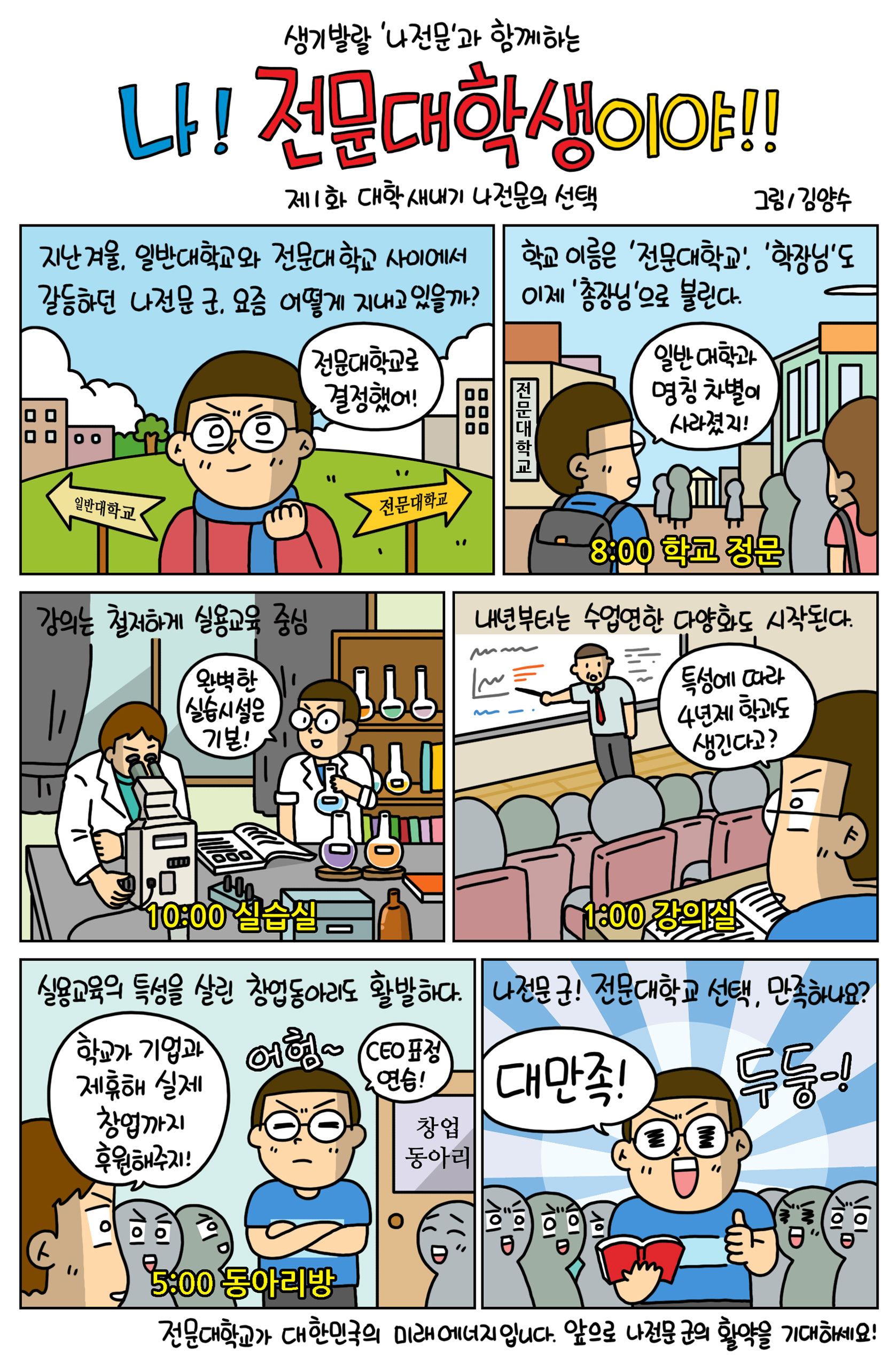 전문대학 브랜드 웹툰 1화